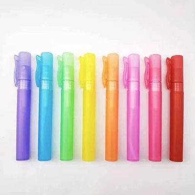 10ml มาใหม่หลายสี Atomizer ขวดสเปรย์น้ำหอมพลาสติกปากกาน้ำหอมพร้อมฝาคลิป