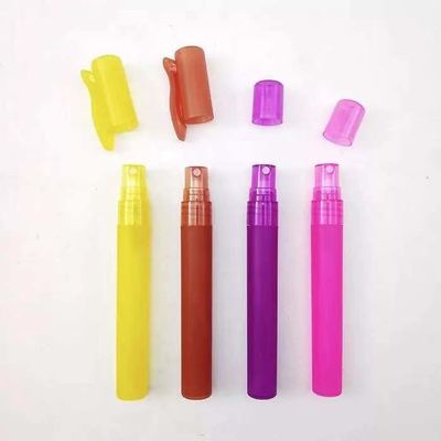 10ml มาใหม่หลายสี Atomizer ขวดสเปรย์น้ำหอมพลาสติกปากกาน้ำหอมพร้อมฝาคลิป