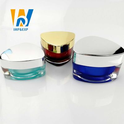 สีม่วงสีดำสีน้ำตาลเปล่าขวดครีมเครื่องสำอางพลาสติกผนังคู่ 5ml 50ml 10 ออนซ์ 10 กรัมภาชนะพลาสติก